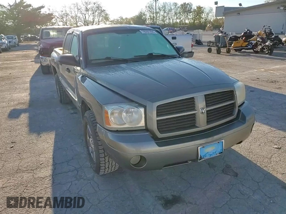 2006 Dodge Dakota SLT with VIN 1D7HW48K46S624630, listed as a Copart auction lot 76592394 with 135,679 mi miles and Salvage Title. Bid and sale history available at carsss.com. Image 11.
