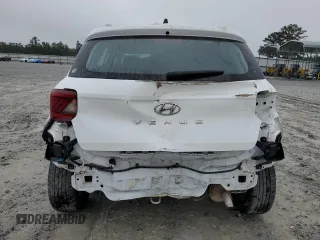 2021 Hyundai Venue SEL with VIN KMHRC8A32MU085231, listed as a Copart auction lot 58205545 with 41,105 mi miles and Salvage title. Bid and sale history available at DreamBid. Image 6.