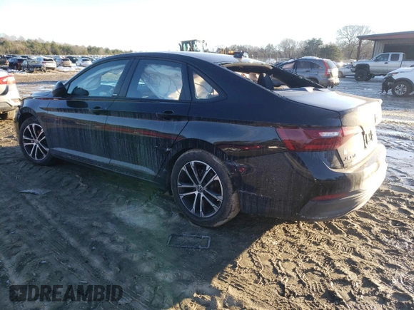 2023 Volkswagen Jetta Sport with VIN 3VWBM7BU2PM044589, listed as a Copart auction lot 88415805 with 9,733 mi miles and Salvage title. Bid and sale history available at DreamBid. Image 2.