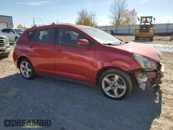 2009 Pontiac Vibe with VIN 5Y2SM67049Z459658, listed as a Copart auction lot 76324744 with 154,565 mi miles and Non Repairable. Bid and sale history available at carsss.com. Image 4.
