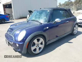 2005 MINI Convertible S with VIN WMWRH33435TF81760, listed as a IAAI auction lot 41993851 with 121,430 mi miles and . Bid and sale history available at DreamBid. Image 2.