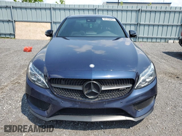 2017 Mercedes-Benz C 43 AMG with VIN 55SWF6EB4HU181167, listed as a Copart auction lot 59149685 with 107,499 mi miles and Salvage title. Bid and sale history available at DreamBid. Image 5.