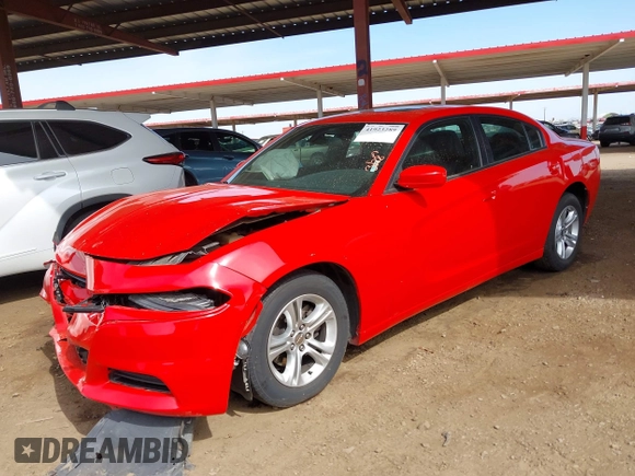 2020 Dodge Charger SXT with VIN 2C3CDXBG5LH204348, listed as a IAAI auction lot 41923289 with 92,875 mi miles. Bid and sale history available at carsss.com. Image 17.