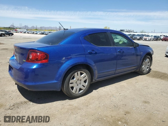 2012 Dodge Avenger SE with VIN 1C3CDZAG8CN327579, listed as a Copart auction lot 53384145 with 123,356 mi miles and Salvage Title. Bid and sale history available at DreamBid. Image 3.