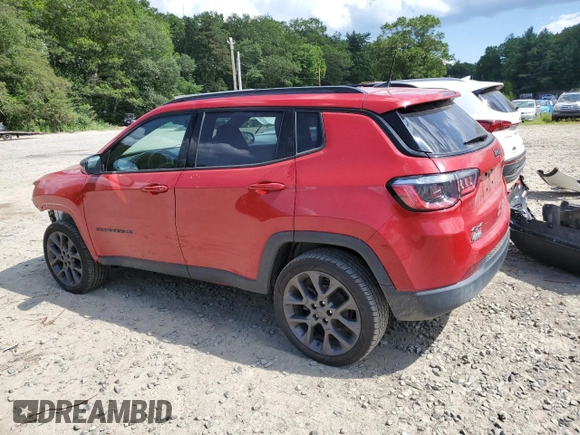 2021 Jeep Compass 80th Anniversary z VIN 3C4NJDEB3MT549544, wystawiony jako Copart lot #62273215 z przebiegiem 35 488 mil mil oraz Szkoda całkowita • Salvage title. Historia ofert i sprzedaży dostępna na DreamBid. Obrazek 2.