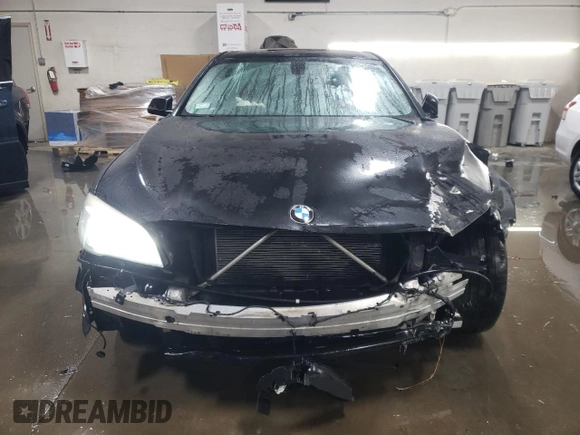 2013 BMW 7 Series 740i with VIN WBAYA6C51DC995111, listed as a Copart auction lot 87131184 with 94,535 mi miles and Salvage Title. Bid and sale history available at carsss.com. Image 5.