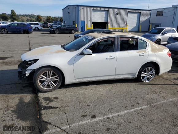 2011 Infiniti G25 Sedan Journey with VIN JN1DV6AP2BM831418, listed as a Copart auction lot 50463335 with 0 mi miles and Salvage Title. Bid and sale history available at carsss.com. Image 1.