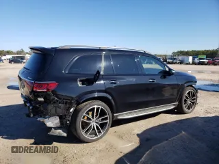 2021 Mercedes-Benz GLS 580 with VIN 4JGFF8GE1MA386688, listed as a Copart auction lot 40068664 with 26,455 mi miles and . Bid and sale history available at DreamBid. Image 3.