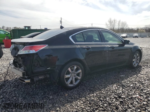 2012 Acura TL Tech Auto with VIN 19UUA8F58CA030685, listed as a Copart auction lot 47685985 with 125,632 mi miles and Salvage Title. Bid and sale history available at carsss.com. Image 3.