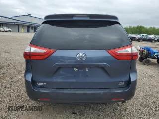 2017 Toyota Sienna XLE с VIN 5TDDZ3DC2HS164002, выставлен на аукционе Copart как лот 57118585 с пробегом 49 991 миль миль и Списание • Salvage title. История ставок и продаж доступна на DreamBid. Изображение 6.