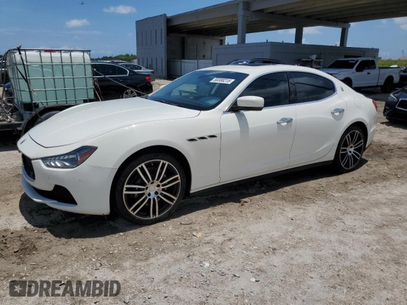 2014 Maserati Ghibli S Q4 z VIN ZAM57RTA1E1126438, wystawiony jako Copart lot #58388215 z przebiegiem 95 167 mil mil oraz Czysty tytuł • Clean title. Historia ofert i sprzedaży dostępna na DreamBid. Obrazek 1.