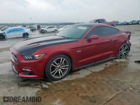 2017 Ford Mustang GT with VIN 1FA6P8CF9H5263452, listed as a Copart auction lot 55241845 with 31,650 mi miles and Salvage title. Bid and sale history available at DreamBid. Image 1.