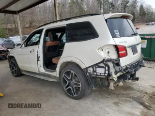 2018 Mercedes-Benz GLS 550 with VIN 4JGDF7DE9JB062805, listed as a Copart auction lot 47079845 with 82,690 mi miles and Salvage title. Bid and sale history available at DreamBid. Image 2.