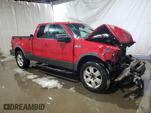 2008 Ford F-150 XLT with VIN 1FTPX04528KC03701, listed as a Copart auction lot 86732584 with 152,967 mi miles and Salvage title. Bid and sale history available at DreamBid. Image 4.