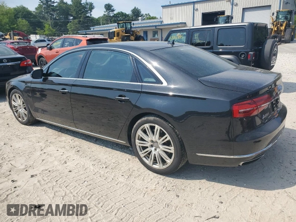 2015 Audi A8 4.0T with VIN WAU32AFD3FN032098, listed as a Copart auction lot 58788445 with 112,804 mi miles and Clean title. Bid and sale history available at DreamBid. Image 2.