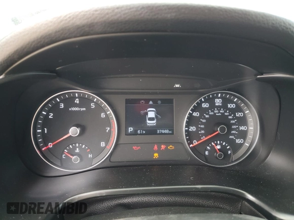 2021 Kia Forte LXS with VIN 3KPF24AD7ME334598, listed as a Copart auction lot 50231785 with 37,448 mi miles and Salvage Title. Bid and sale history available at DreamBid. Image 9.