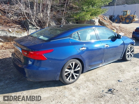 2017 Nissan Maxima SR with VIN 1N4AA6AP7HC364982, listed as a IAAI auction lot 41884511 with 55,825 mi miles and . Bid and sale history available at DreamBid. Image 4.