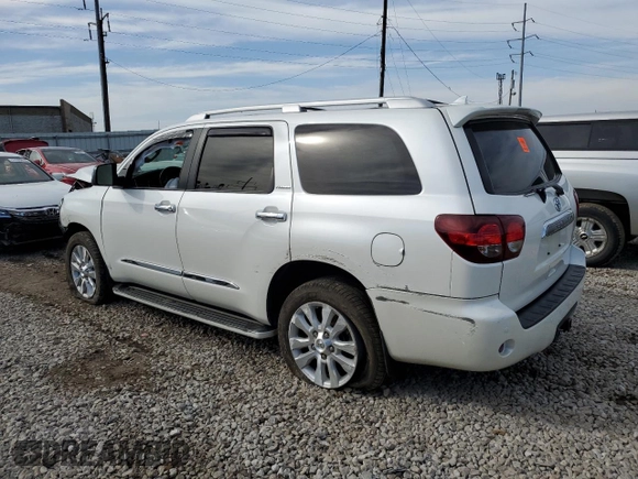 2018 Toyota Sequoia Platinum with VIN 5TDDY5G1XJS163551, listed as a Copart auction lot 73301664 with 0 mi miles and Salvage Title. Bid and sale history available at carsss.com. Image 2.
