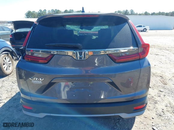 2020 Honda CR-V EX with VIN 2HKRW1H55LH405788, listed as a IAAI auction lot 41827036 with 47,056 mi miles. Bid and sale history available at carsss.com. Image 16.