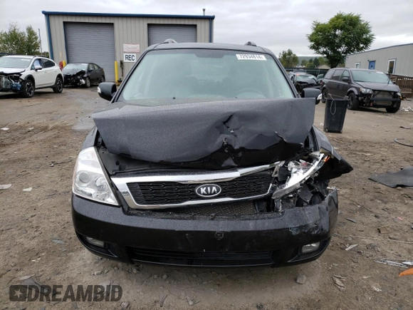 2012 Kia Sedona EX with VIN KNDMH4C74C6422591, listed as a Copart auction lot 72934814 with 85,394 mi miles and Salvage Title. Bid and sale history available at carsss.com. Image 5.
