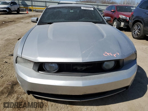 2010 Ford Mustang GT with VIN 1ZVBP8CH8A5143204, listed as a Copart auction lot 47880645 with 75,040 mi miles and Salvage Title. Bid and sale history available at carsss.com. Image 5.