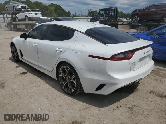 2020 Kia Stinger GT with VIN KNAE35LC0L6072105, listed as a Copart auction lot 68887473 with 42,836 mi miles and Salvage Title. Bid and sale history available at DreamBid. Image 2.