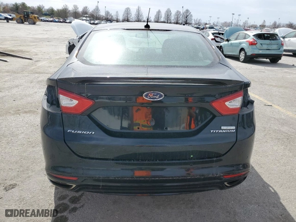 2016 Ford Fusion Titanium with VIN 3FA6P0K97GR213349, listed as a Copart auction lot 48194835 with 104,631 mi miles and Salvage Title. Bid and sale history available at carsss.com. Image 6.