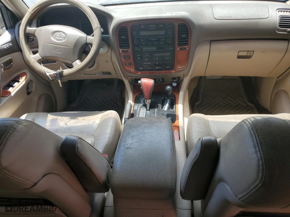 2001 Lexus LX 470 with VIN JTJHT00W613501194, listed as a Copart auction lot 58038914 with 312,193 mi miles and Salvage Title. Bid and sale history available at carsss.com. Image 8.