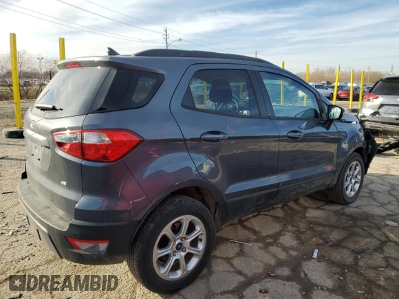 2021 Ford EcoSport SE with VIN MAJ3S2GE4MC440737, listed as a Copart auction lot 44346465 with 51,348 mi miles and Salvage Title. Bid and sale history available at carsss.com. Image 3.