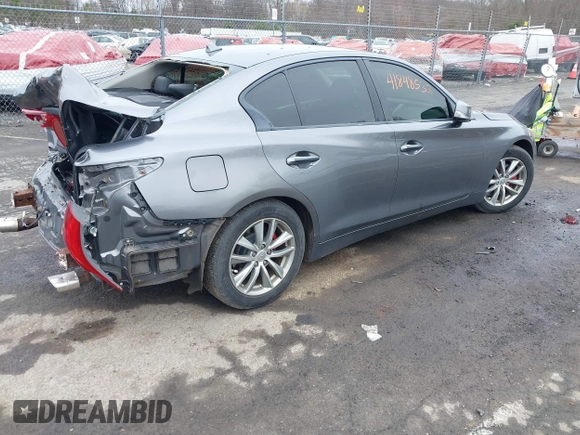 2014 Infiniti Q50 Premium with VIN JN1BV7AR8EM682452, listed as a IAAI auction lot 41848533 with 103,646 mi miles. Bid and sale history available at carsss.com. Image 4.