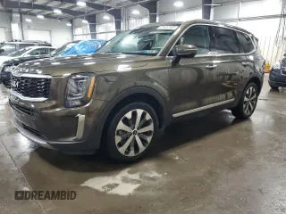 2022 Kia Telluride S with VIN 5XYP6DHCXNG285875, listed as a Copart auction lot 47602445 with 43,214 mi miles and Salvage title. Bid and sale history available at DreamBid. Image 1.