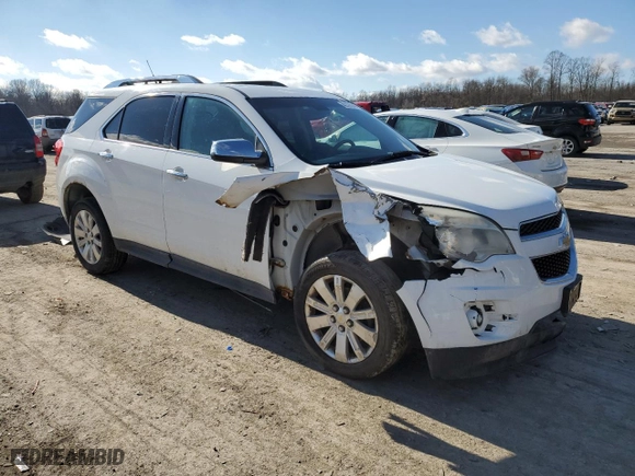 2011 Chevrolet Equinox LT w/2LT with VIN 2CNFLNE57B6474181, listed as a Copart auction lot 42148345 with 166,405 mi miles and Salvage Title. Bid and sale history available at carsss.com. Image 4.