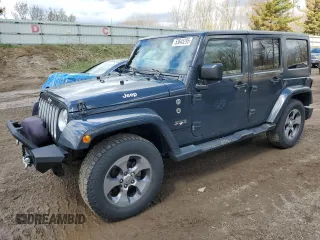 2016 Jeep Wrangler Unlimited Sahara with VIN 1C4BJWEG9GL207218, listed as a Copart auction lot 53645295 with 158,878 mi miles and Non repairable. Bid and sale history available at DreamBid. Image 1.