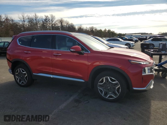 2023 Hyundai Santa Fe Hybrid SEL Premium with VIN 5NMS3DA1XPH007384, listed as a Copart auction lot 82157514 with 20,149 mi miles and Salvage Title. Bid and sale history available at carsss.com. Image 4.