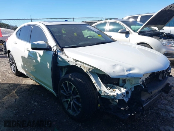 2017 Acura TLX V6 with VIN 19UUB2F31HA006549, listed as a IAAI auction lot 41689090 with 105,069 mi miles. Bid and sale history available at carsss.com. Image 13.