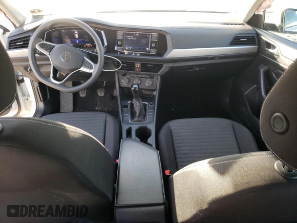 2023 Volkswagen Jetta S with VIN 3VW4M7BU4PM011134, listed as a Copart auction lot 76444894 with 25,888 mi miles and Salvage title. Bid and sale history available at DreamBid. Image 8.