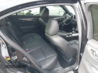 2020 Infiniti Q50 Red Sport 400 with VIN JN1FV7AR3LM660552, listed as a IAAI auction lot 41477949 with 53,392 mi miles and . Bid and sale history available at carsss.com. Image 8.
