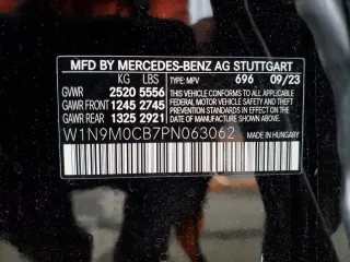 2023 Mercedes-Benz EQB 250+ z VIN W1N9M0CB7PN063062, wystawiony jako Copart lot #45912814 z przebiegiem 4 749 mil mil oraz . Historia ofert i sprzedaży dostępna na DreamBid. Obrazek 13.