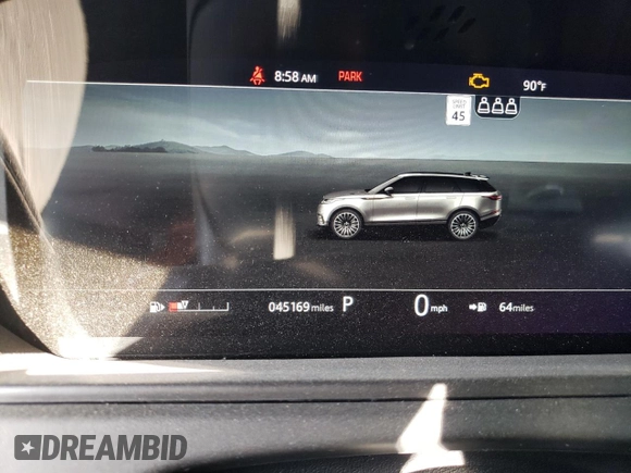 2019 Land Rover Range Rover Velar R-Dynamic SE with VIN SALYL2EX5KA218596, listed as a Copart auction lot 55737083 with 45,169 mi miles. Bid and sale history available at carsss.com. Image 9.