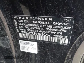 2018 Porsche 718 Boxster with VIN WP0CA2A84JS210262, listed as a IAAI auction lot 41799244 with 62,492 mi miles and . Bid and sale history available at DreamBid. Image 9.