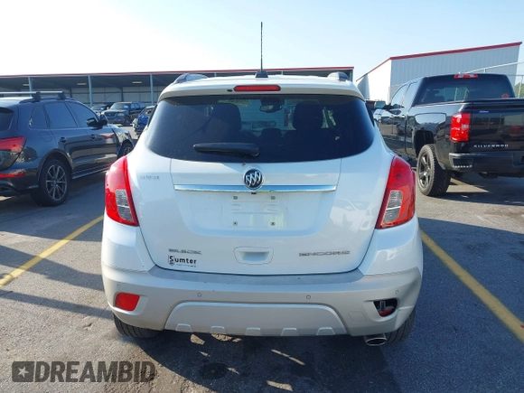 2016 Buick Encore Premium with VIN KL4CJDSB1GB647306, listed as a IAAI auction lot 41983159 with 59,592 mi miles. Bid and sale history available at carsss.com. Image 16.