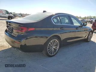2023 BMW 5 Series 540i xDrive with VIN WBA73BJ03PCM49114, listed as a Copart auction lot 80693214 with 5,251 mi miles and Salvage Title. Bid and sale history available at carsss.com. Image 3.