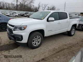2021 Chevrolet Colorado 2WD LT with VIN 1GCGSCEN6M1132081, listed as a Copart auction lot 39605364 with 79,047 mi miles and Salvage Title. Bid and sale history available at carsss.com. Image 1.