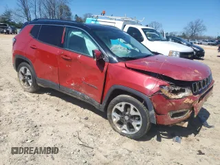 2018 Jeep Compass Limited with VIN 3C4NJCCB8JT410955, listed as a Copart auction lot 49793275 with 69,452 mi miles and Salvage Title. Bid and sale history available at carsss.com. Image 4.