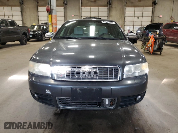 2005 Audi S4 z VIN WAUPL68E85A066495, wystawiony jako Copart lot #41601885 z przebiegiem Nie podano mil oraz Czysty tytuł • Clean title. Historia ofert i sprzedaży dostępna na DreamBid. Obrazek 5.