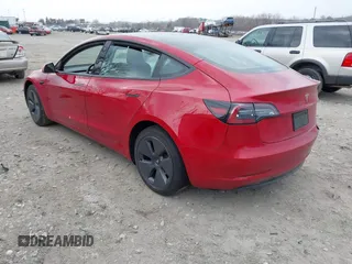 2022 Tesla Model 3 with VIN 5YJ3E1EA3NF333128, listed as a IAAI auction lot 41719743 with Not Provided miles. Bid and sale history available at carsss.com. Image 3.