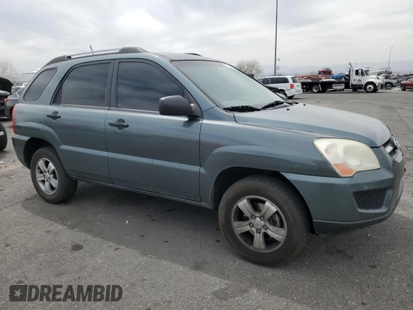 2009 Kia Sportage LX with VIN KNDJF724397574804, listed as a Copart auction lot 51101525 with 147,183 mi miles and Salvage Title. Bid and sale history available at carsss.com. Image 4.