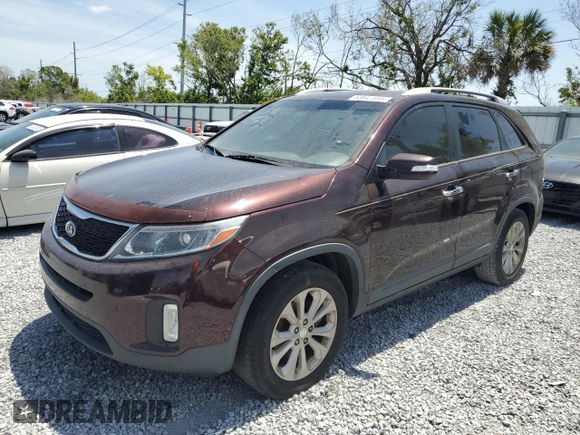 2014 Kia Sorento EX with VIN 5XYKU4A77EG533223, listed as a Copart auction lot 53847555 with 166,616 mi miles and Clean Title. Bid and sale history available at carsss.com. Image 1.