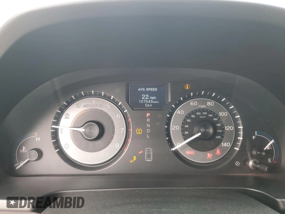 2012 Honda Odyssey Touring with VIN 5FNRL5H94CB109257, listed as a Copart auction lot 59636075 with 107,543 mi miles and Salvage title. Bid and sale history available at DreamBid. Image 9.