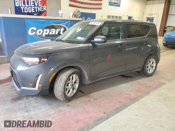 2023 Kia Soul LX with VIN KNDJ23AU6P7878731, listed as a Copart auction lot 52490145 with 40,346 mi miles and Salvage Title. Bid and sale history available at carsss.com. Image 1.